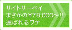 サイトサーベイまさかの￥78,000〜!!選ばれるワケ